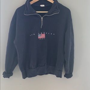 Quarter zip Los Angeles sweatshirt!!